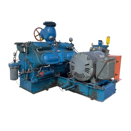 Vilter 4416 16-Cylinder Reciprocating Compressor Package (200 HP 460 V, Belt Driven)