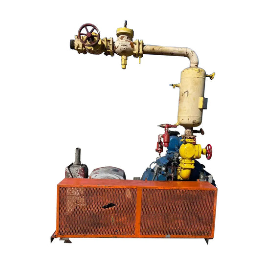 Vilter 448 8-Cylinder Reciprocating Compressor Package (100 HP 230/460 V, Belt Driven)