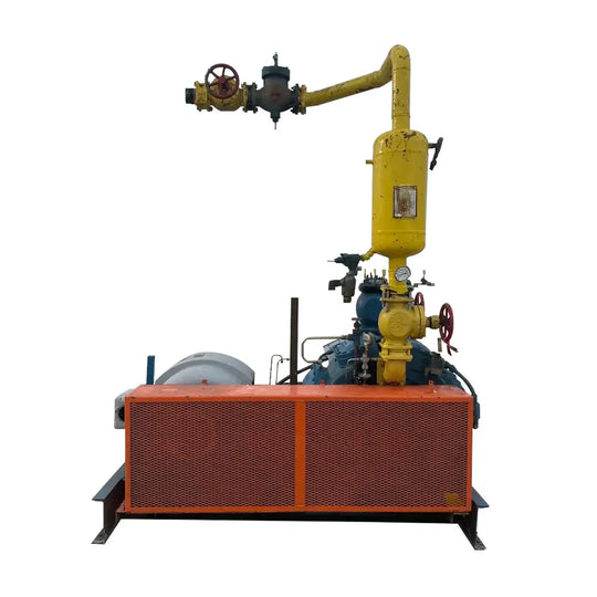 Vilter 448 8-Cylinder Reciprocating Compressor Package (100 HP 208-236/118 V, Belt Driven)