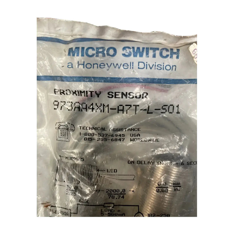 Sensor de proximidad con microinterruptor Honeywell 973AA4XM-A7T-L