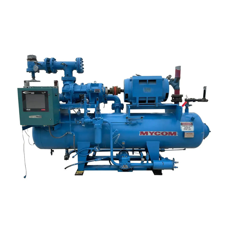 Mycom N200VLD-T-350 Rotary Screw Compressor Package (Mycom 200VLD, 350 HP V, Micro Control Panel)