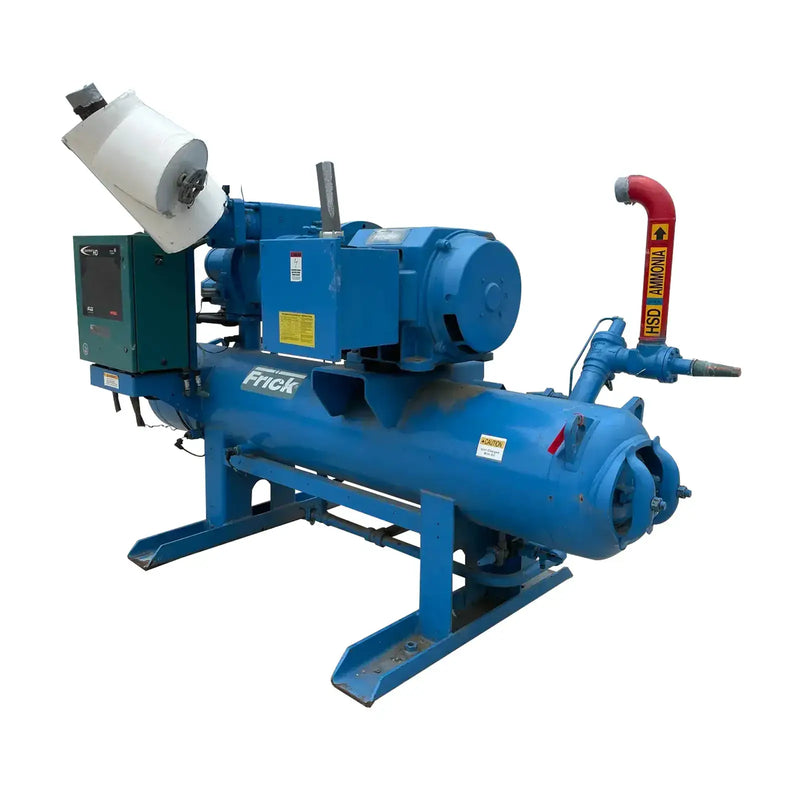 Frick Rotary Screw Compressor Package (Frick XJF, 125 HP 230/460 V, Micro Control Panel)