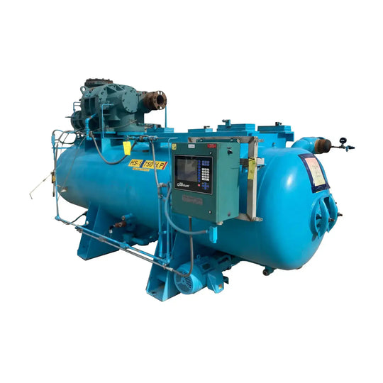 Frick Bare Rotary Screw Compressor Package (Frick Micro Control Panel, MISSING SCREW, MISSING MOTOR )