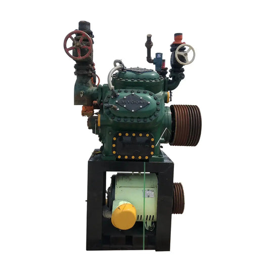 Mycom N62B 8-Cylinder Reciprocating Compressor Package (100 HP 230/460 V, Belt Driven)