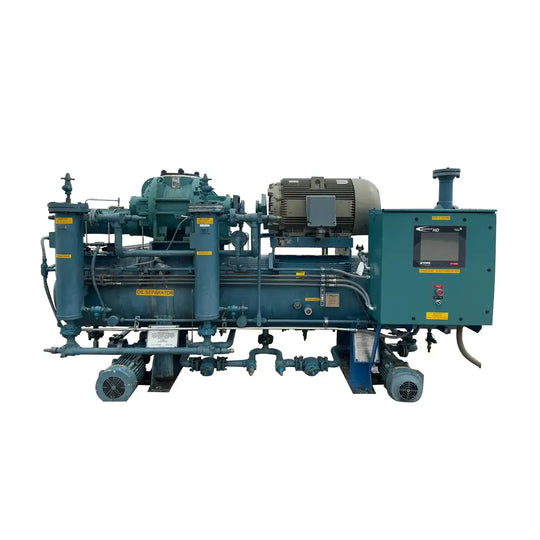 Paquete de compresor de tornillo rotativo Frick RWB-II-222B (Frick TDSH 233L, 200 HP 460 V, panel de control micro Johnson Controls)