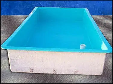 Piscina para langostas de fibra de vidrio de una sola carcasa - 500 galones