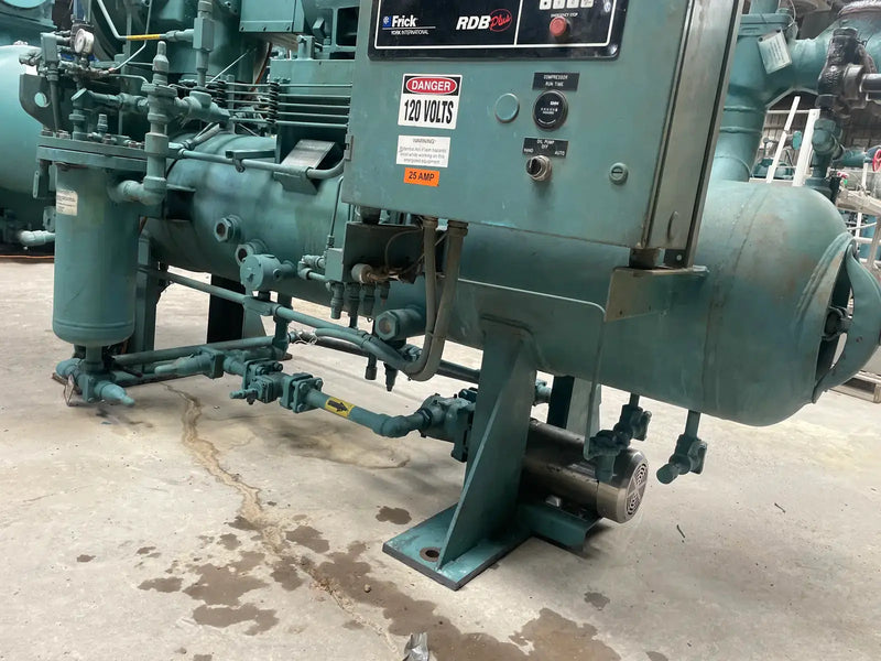 Paquete de compresor de tornillo rotativo Frick RDB-100B (Frick TDSL193S, 75 HP, 460 V, panel de control micro Frick)