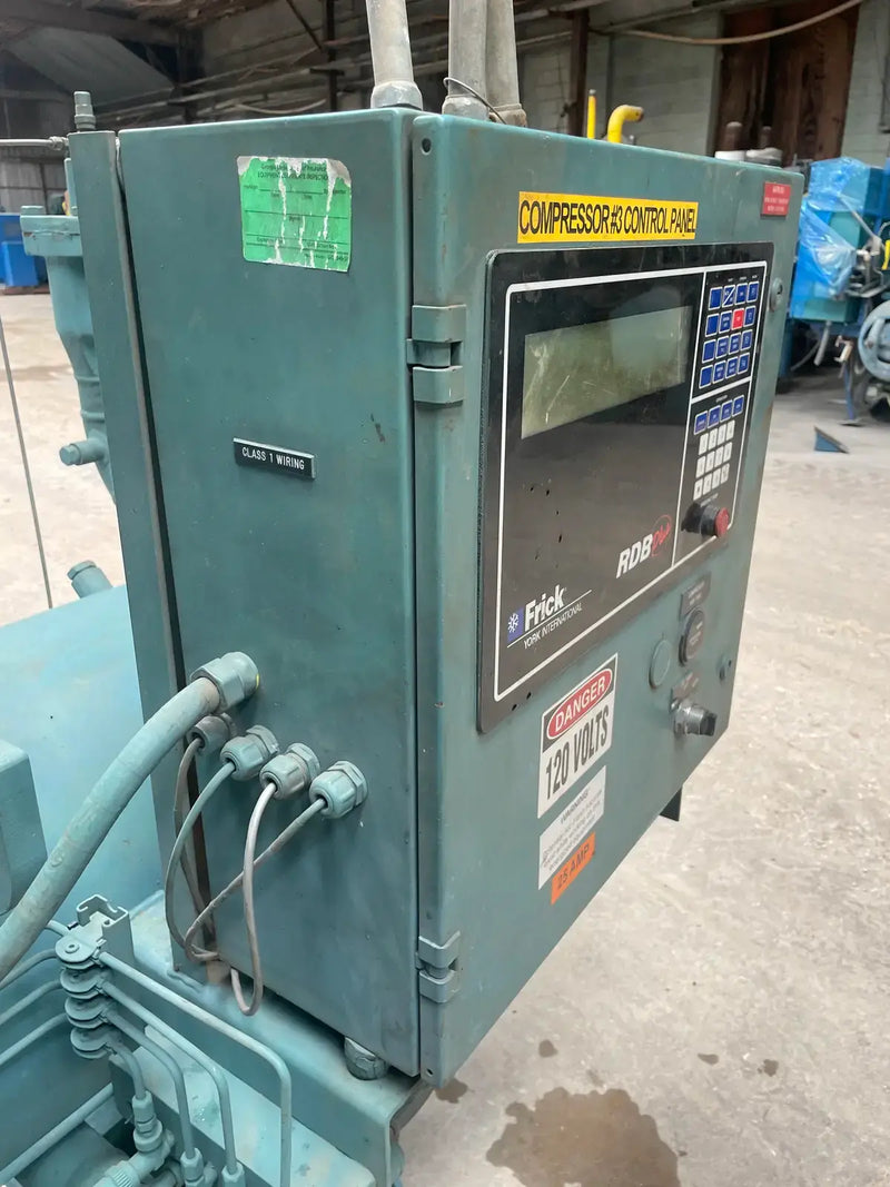 Paquete de compresor de tornillo rotativo Frick RDB-100B (Frick TDSL193S, 75 HP, 460 V, panel de control micro Frick)