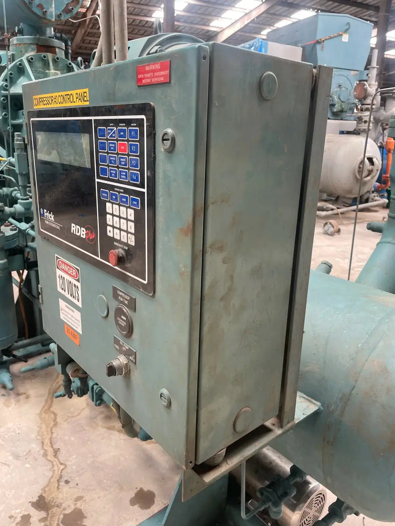 Paquete de compresor de tornillo rotativo Frick RDB-100B (Frick TDSL193S, 75 HP, 460 V, panel de control micro Frick)