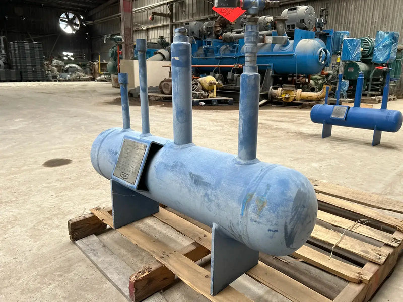 Tanque de aceite de amoníaco horizontal RVS (8 x 36 pulgadas, 7,8 galones)