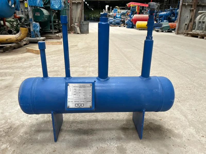 Tanque de aceite de amoníaco horizontal RVS (8 x 36 pulgadas, 7,8 galones)