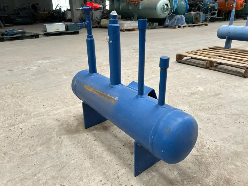 Tanque de aceite de amoníaco horizontal RVS (8 x 36 pulgadas, 7,8 galones)