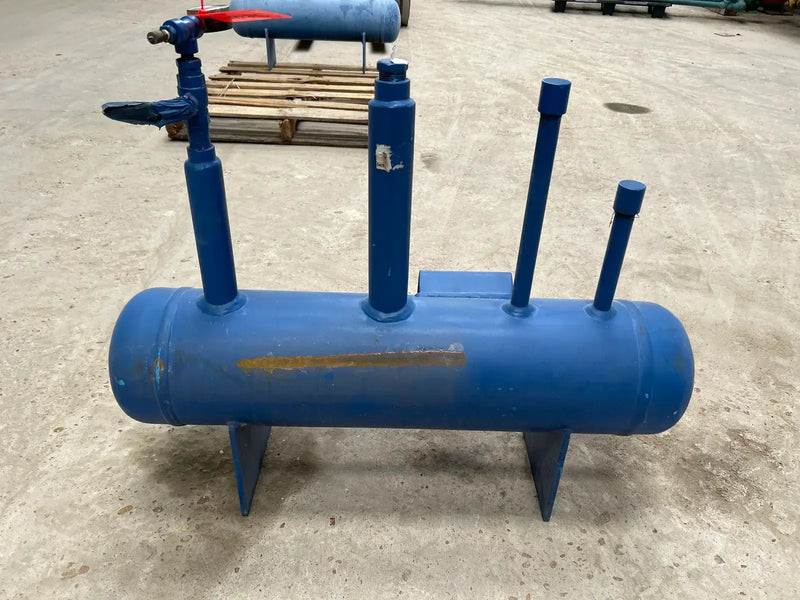 Tanque de aceite de amoníaco horizontal RVS (8 x 36 pulgadas, 7,8 galones)