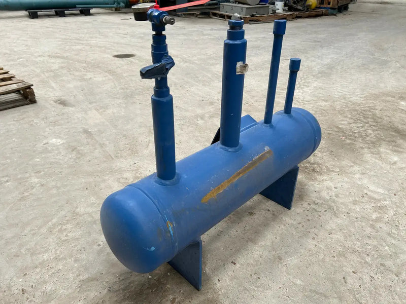Tanque de aceite de amoníaco horizontal RVS (8 x 36 pulgadas, 7,8 galones)