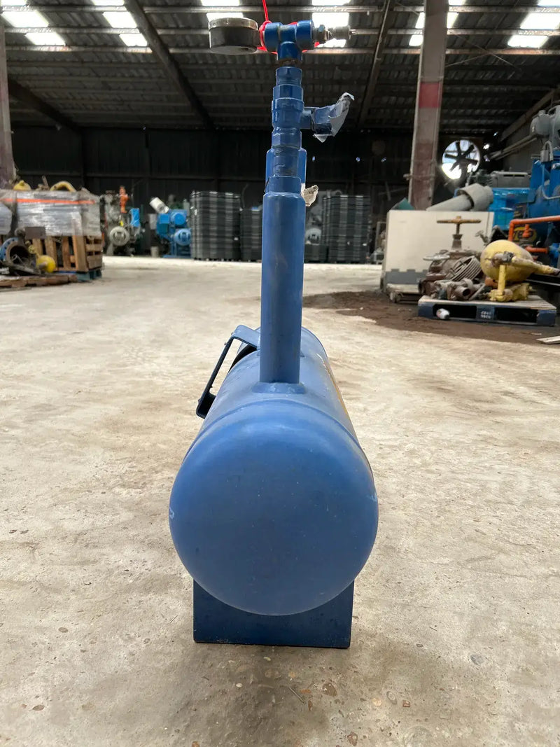 Tanque de aceite de amoníaco horizontal RVS (8 x 36 pulgadas, 7,8 galones)