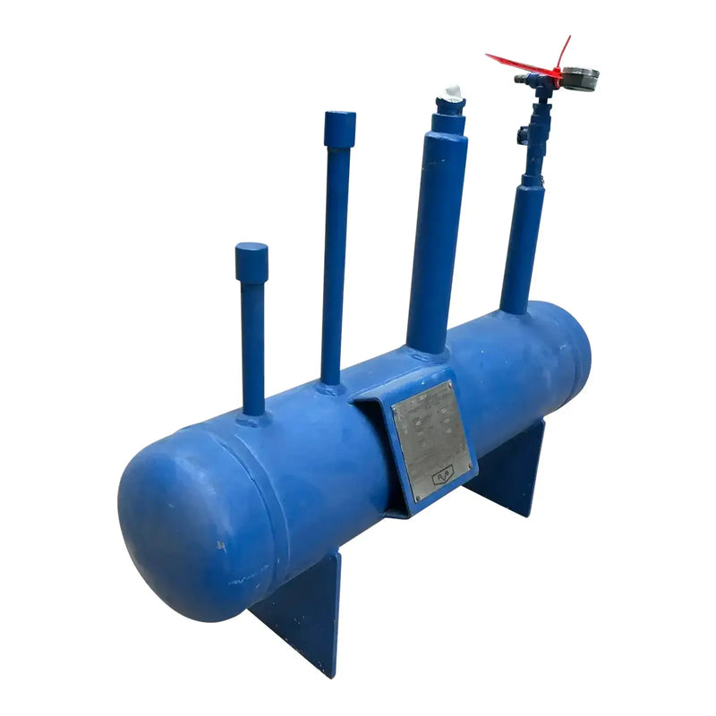 Tanque de aceite de amoníaco horizontal RVS (8 x 36 pulgadas, 7,8 galones)