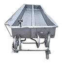 Tanque COP de 2 compartimentos de acero inoxidable: 235 galones