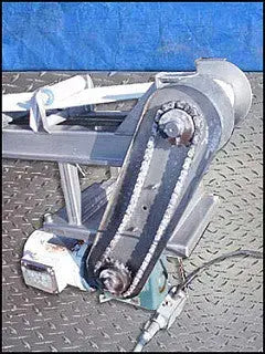 Transportador de banda de acero inoxidable - 7-3/4 pulg. de ancho