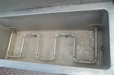 Tanque de inmersión de acero inoxidable con serpentín térmico: 30 galones