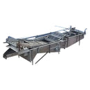 Stainless Steel Elevated Conveyor with Wash Tank- 500 Gallon