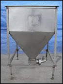 Stainless Steel Funnel Hopper - 40 Gallons