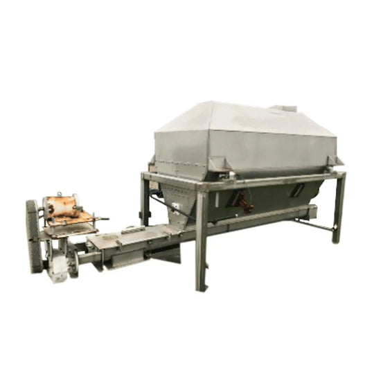 Stainless Steel Ice Storage Holding Bin & Conveyor, Screw Auger / Ice Dispenser