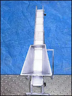 Stainless Steel Incline Conveyor with Hopper