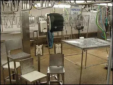 Mesa de inspección de acero inoxidable