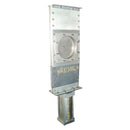 Válvula de compuerta deslizante neumática de acero inoxidable