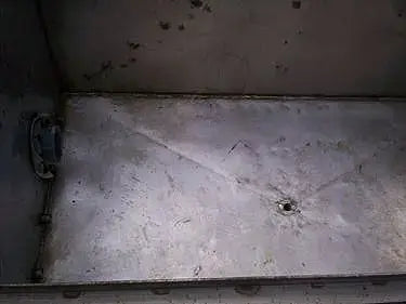 Tanque rectangular de acero inoxidable: 1250 galones