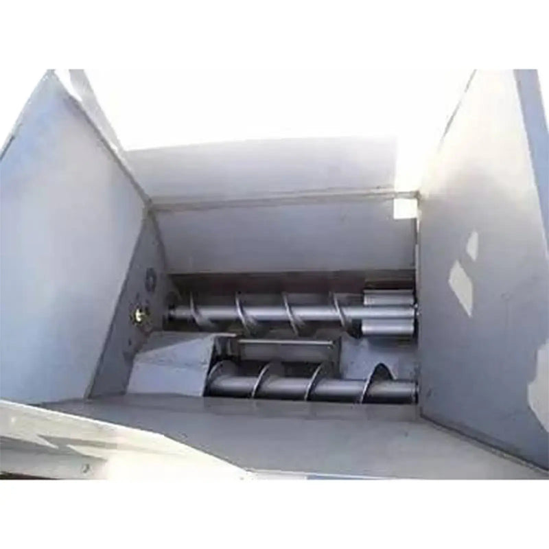 Transportador de tornillo sinfín de acero inoxidable con tolva - 66 Cu. Pie.