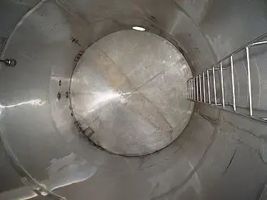 Silo vertical de carcasa única de acero inoxidable: 7000 galones