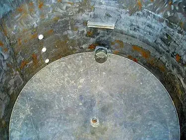 Tanque vertical de carcasa única de acero inoxidable: 1250 galones