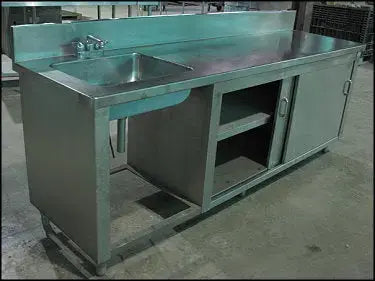 Stainless Steel Sink Prep Table