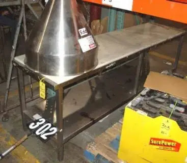 Mesa de acero inoxidable con tapa de polietileno