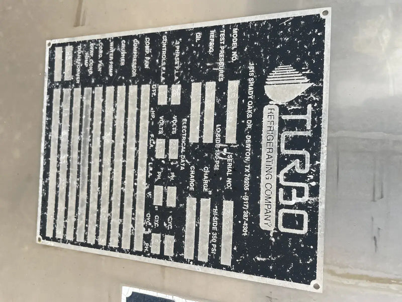 Turbo Ice Stainless Steel CAR80LR Plate Ice Maker (Ammonia (R-717) Refrigeration, 40 Ton Day)