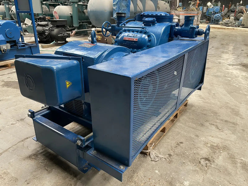 Vilter 456XLB 6-Cylinder Reciprocating Compressor Package (100 HP 230/460 V, Belt Driven)
