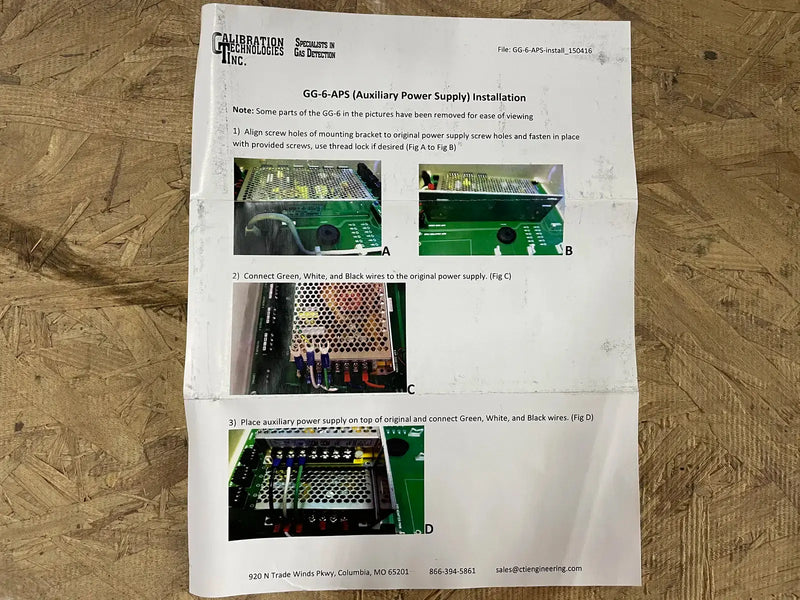 Auxiliary Power Supply for GasGuardian 6 (GG-6-APS)
