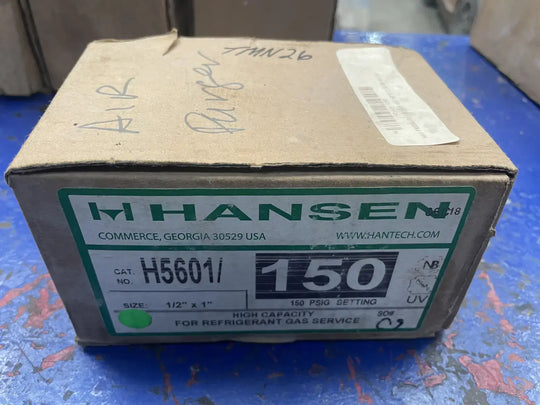 Hansen H5601 NH3 Pressure Relief Valve ( 1/2 in x 1 in. 150 PSI)