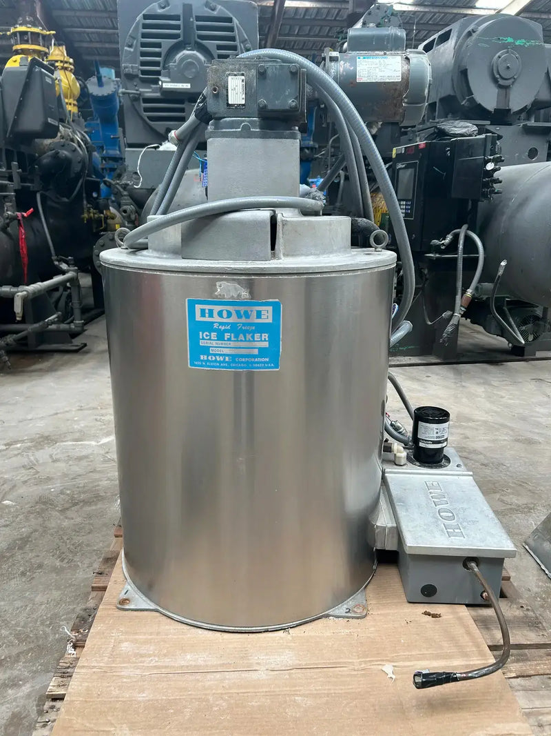 Máquina de hielo en escamas Howe Rapid Freeze de acero inoxidable de 30 pulgadas (refrigeración con amoníaco (R-717))