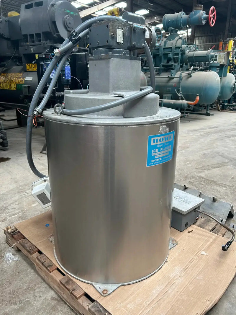 Máquina de hielo en escamas Howe Rapid Freeze de acero inoxidable de 30 pulgadas (refrigeración con amoníaco (R-717))