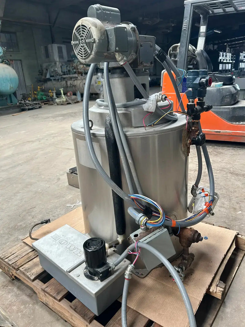 Máquina de hielo en escamas Howe Rapid Freeze de acero inoxidable de 30 pulgadas (refrigeración con amoníaco (R-717))