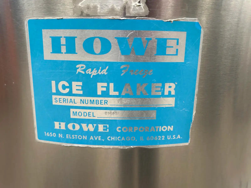 Máquina de hielo en escamas Howe Rapid Freeze de acero inoxidable de 30 pulgadas (refrigeración con amoníaco (R-717))