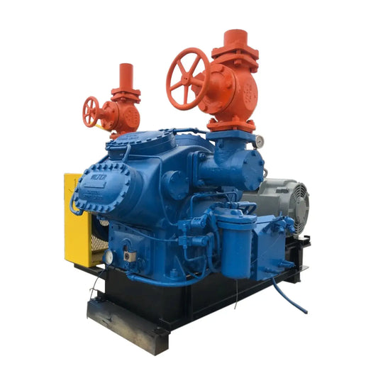 Vilter 448 8-Cylinder Reciprocating Compressor Package (100 HP 230/460 V, Belt Driven)