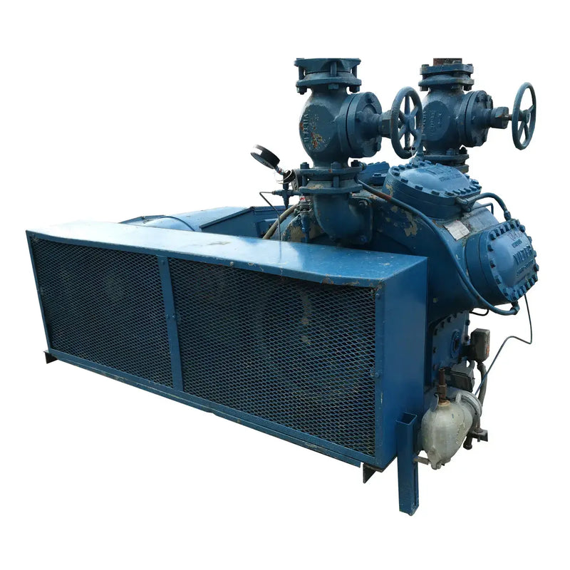 Vilter 448 8-Cylinder Reciprocating Compressor Package (125 HP 460 V, Belt Driven)