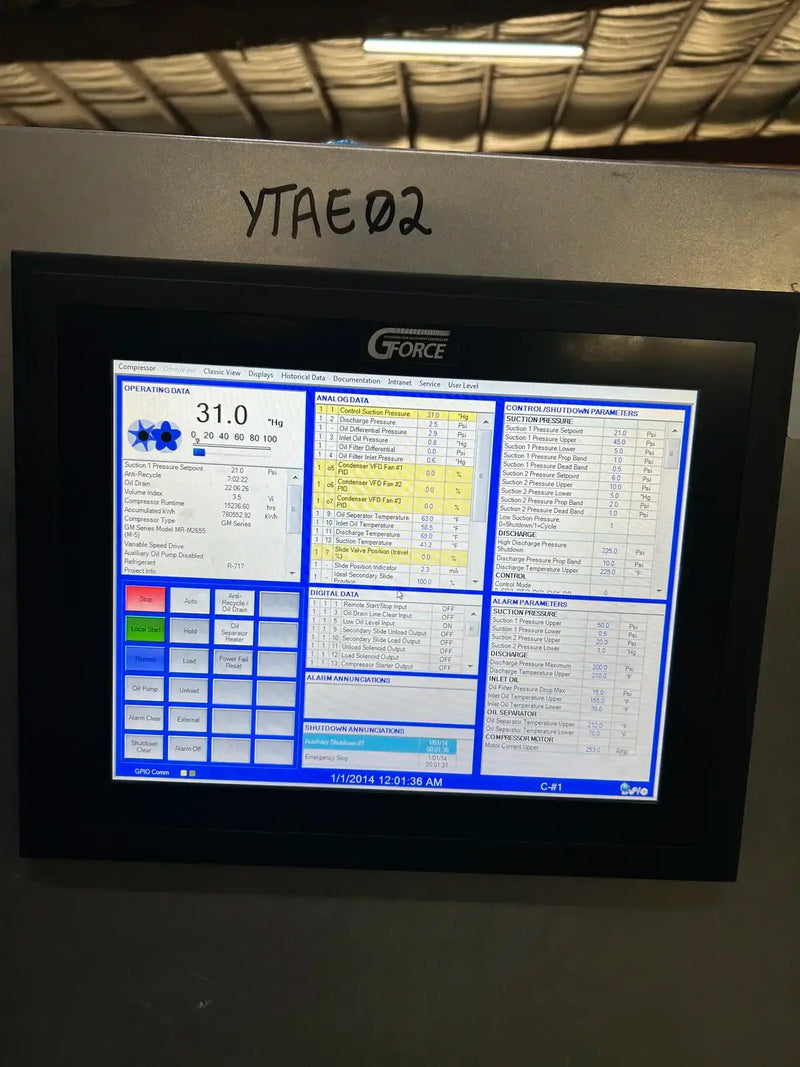 GEA 160GM Rotary Screw Compressor Package (GEA M-5 GForce, 200 HP 460 V)