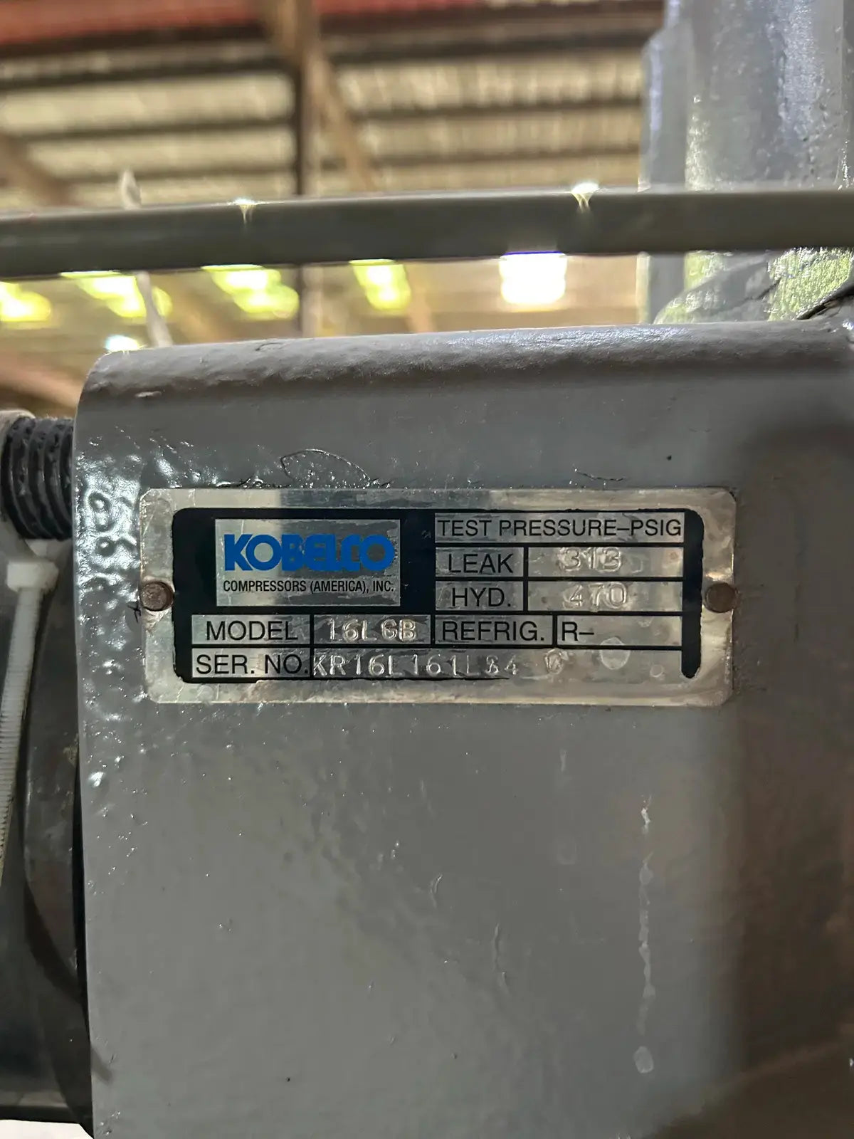 FES 16L Rotary Screw Compressor Package (Kobelco KS16LGB, 250 HP 460 V