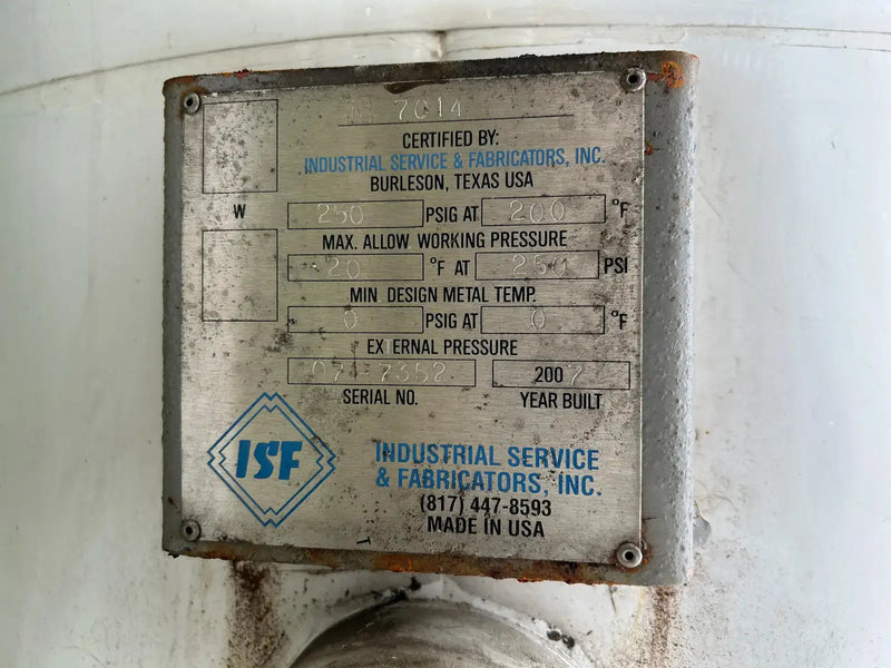 ISF Vertical Ammonia Recirculator (48in X 132in. 1,285 Gallons)
