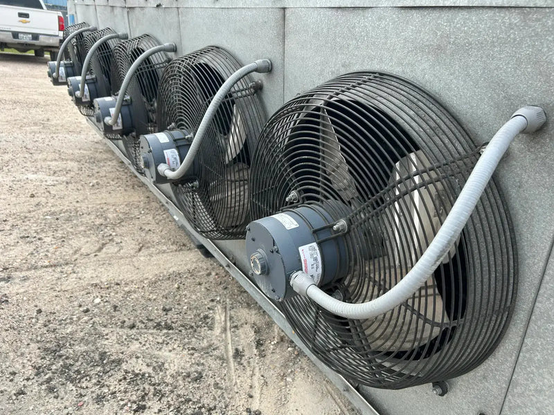 Krack DTX5S-1640-DXA-HGU-LH Ammonia Evaporator Coil - 13.6 TR, 5 Fans (Low Temperature)