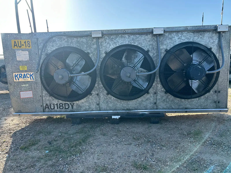 Krack DTX3S-720-DXA-A-LH Ammonia Evaporator Coil - 6 TR, 3 Fans (Low Temperature)